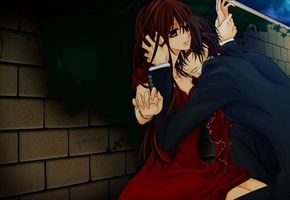Аниме, vampire knight, рыцарь-вампир, канаме, yuki, юки