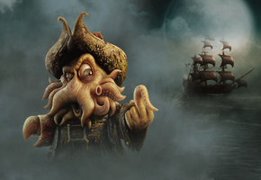 пираты карибского моря, Герой, море, корабль