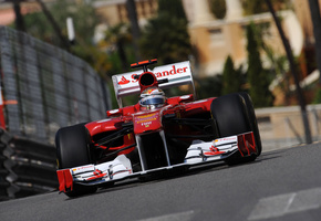 monaco, F1, фернандо алонсо, fernando alonso, ferrari 150 italia