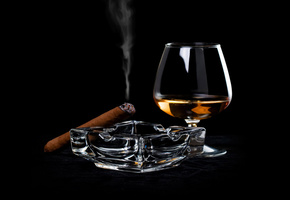 спиртное, Выпивка, сигара