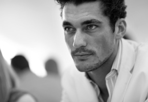 Дэвид гэнди, усы, взгляд, щетина, david gandy, модель
