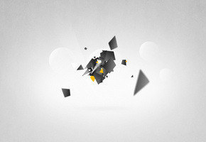 Абстракция, краски, узоры, фигуры, минимализм, боке