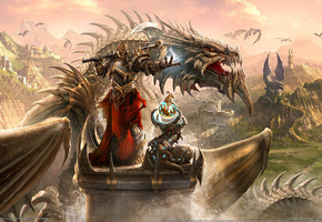 дракон, Dragon eternity, рыцарь