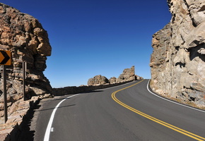 небо, Дорога, горы