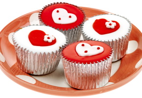 Праздник, день всех влюбленных, пирожное, сладости