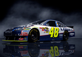 chevrolet, фон, тачка, фары, наскар, Nascar