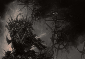 доспехи, меч, топор, воин, Warhammer