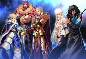 Emiya kiritsugu, rider, irisviel von einzbern, fate stay night, gilgamesh, itou ben, fate zero