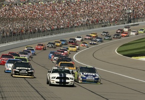 люди, фон, Наскар, трибуны, трек, америка, тачки