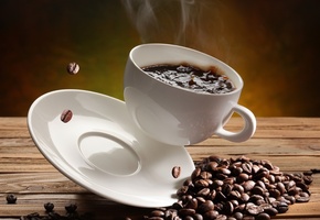 кофе, зёрна, Чашка