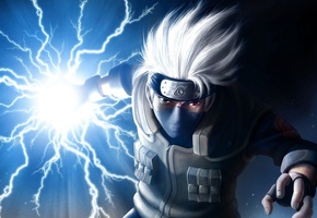 naruto, молнии, Арт, makseph, шрам, hatake kakashi