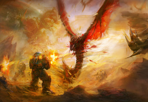 Starcraft ii, морпехи, муталиск, фан арт