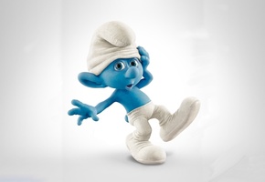 the smurfs, Мультфильм, персонаж, смурфики, кожа, голубая