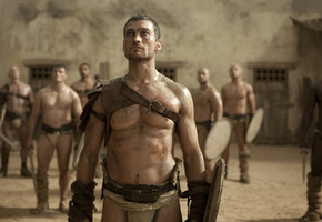 воин, сериал спартак, гладиатор, Spartacus, песок и кровь