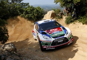 rally, ралли, пыль, wrc, fiesta, Ford