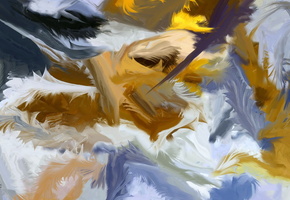 Картина, фон, краски