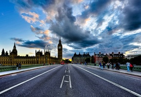англия, london, england, uk, clouds, houses of parliament, Westminster palace, big ben