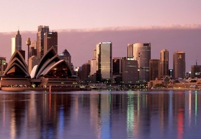 вода, город, сидней, Австралия, небо
