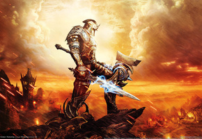 reckoning, меч, скалы, оружие, магия, огонь, Kingdoms of amalur, воин