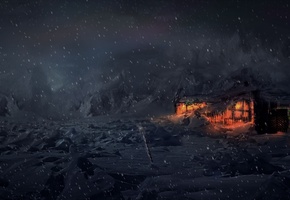 Animation, снег, concept art, computer graphics, cg, тундра, зима, vfx, video games