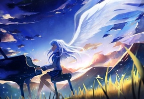 angel beats!, kanade tachibana, Аниме, ангельские ритмы