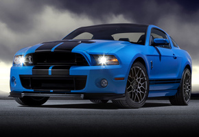 Ford, синий, шелби, mustang, shelby, blue, мустанг, gt500, форд