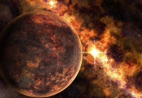 Космос, space, artwork, planets