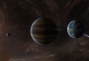 газовый гигант, планеты, межзвездный газ, Звезды