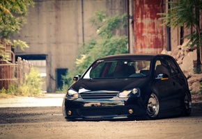 cars walls, cars, volkswagen, Auto, blac, golf, vw, volkswagen golf, tuning auto, tuning auto