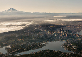 сша, seattle, сиетл, Город