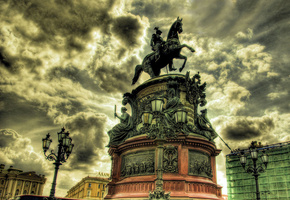 петербург, Исаакиевская площадь, медный всадник, санкт