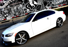 Bmw, тюнинг, авто, машины, graffiti, граффити