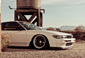 s13, Nissan, заправка, silvia, ниссан, пустыня