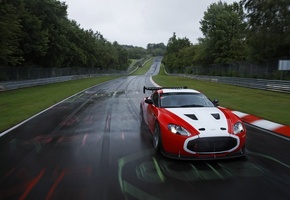 Zagato, трек, фон, фары, гонка