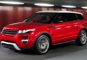 evoque, красный, машина, Land rover, range rover, авто, кроссовер