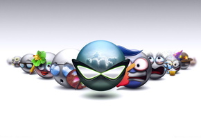 эмоции, Смайлы, 3d