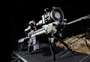 винтовка, special purpose rifle, прицел, снайперская, Mk 12