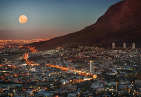 небоскребы, дома, Юар, cape town, rsa, кейптаун, мегаполис