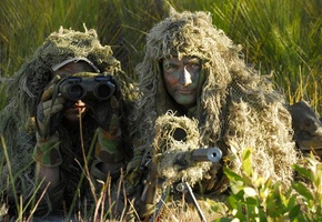 засада, снайпер, армия, Военные, снайперская винтовка