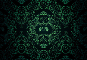 листья, завитушки, Узор, цветы