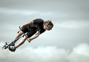 самокат, настроение, Мальчик