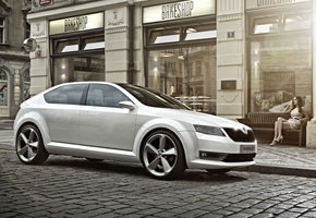 концепт, vision d, шкода, concept, передок, вижн д, __koda, белый