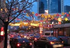 сингапур, город, празник, чайнатаун, пробка