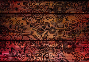 фон, красиво, дерево, цветы, Текстура, символы, узоры