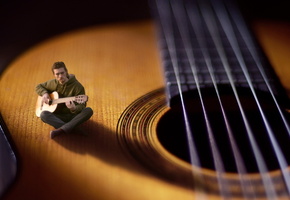 Музыкант, гитара, музыка