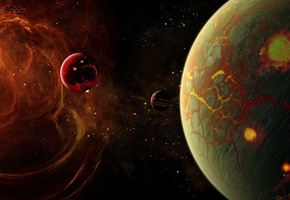 Regulus36, планеты, трещины, энергия, звезда, кольца, космос