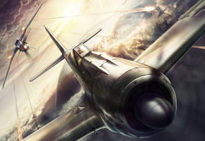 vs, Миг-3, focke-wulf 190, истребитель, самолет