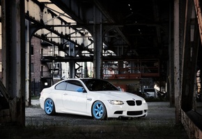 ind, город, здание, white, мост, e92, Bmw, бмв, m3, белый