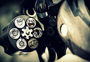 револьвер, Мем, awesome, trollface