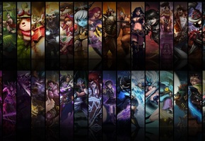 udyr, soraka, tristana, teemo, champions, corki, League of legends, annie, akali, season one